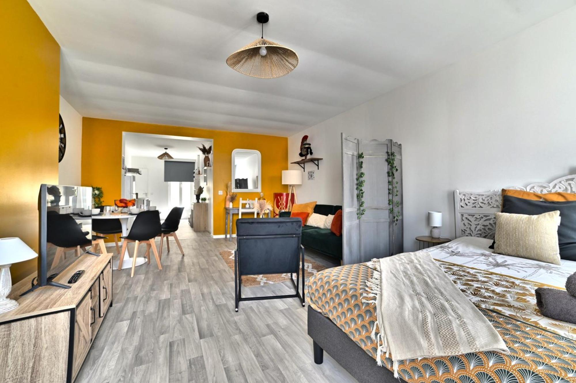 Apartment Ave Cesar - Confort Moderne & Charme Gallo-romain - Coeur De - Tv 4k - Fibre